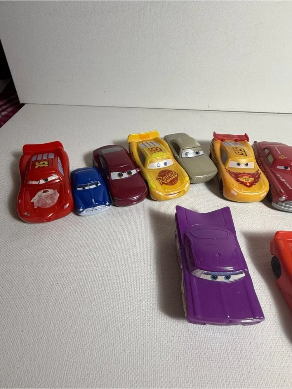 Assorted Vintage Cars Toy Lot - Lightning McQueen and Others